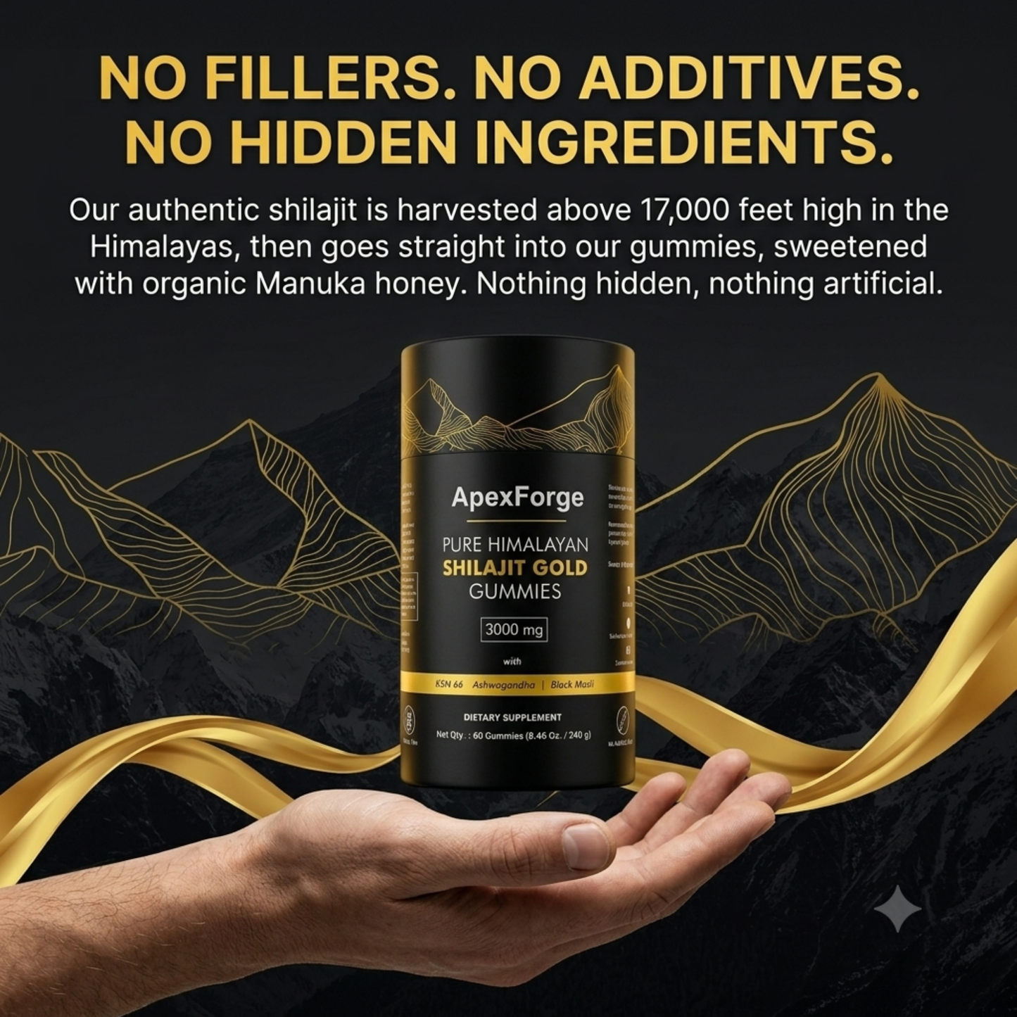 ApexForge™ Pure Shilajit gummies