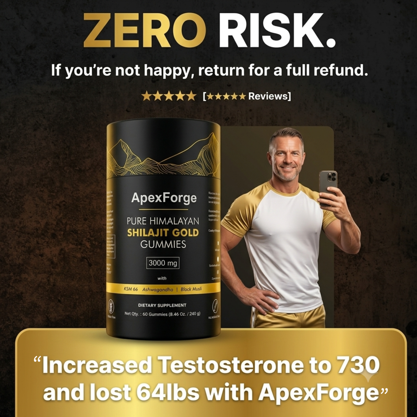 ApexForge™ Pure Shilajit gummies
